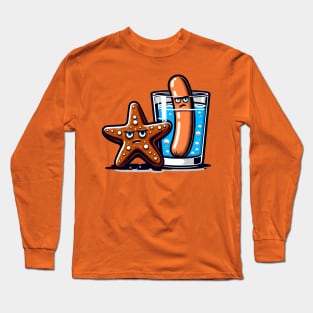 Chocolate Starfish & Hot Dog Flavored Water Long Sleeve T-Shirt